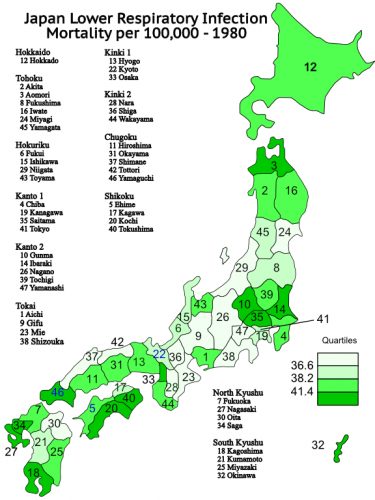 Japan Mortality Respiratory Infection 1980