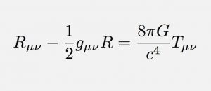 Einstein's General Theory of Relativity Formula